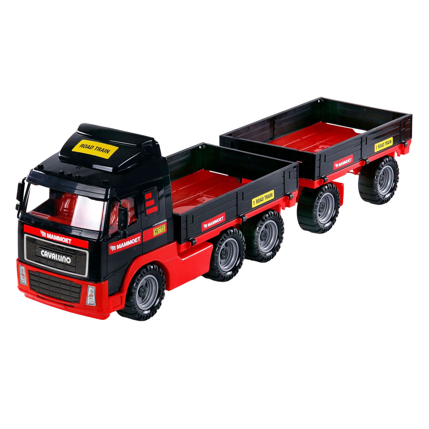 Polesie cavallino mammoet vrachtwagen en aanhangwagen schaal 1:16