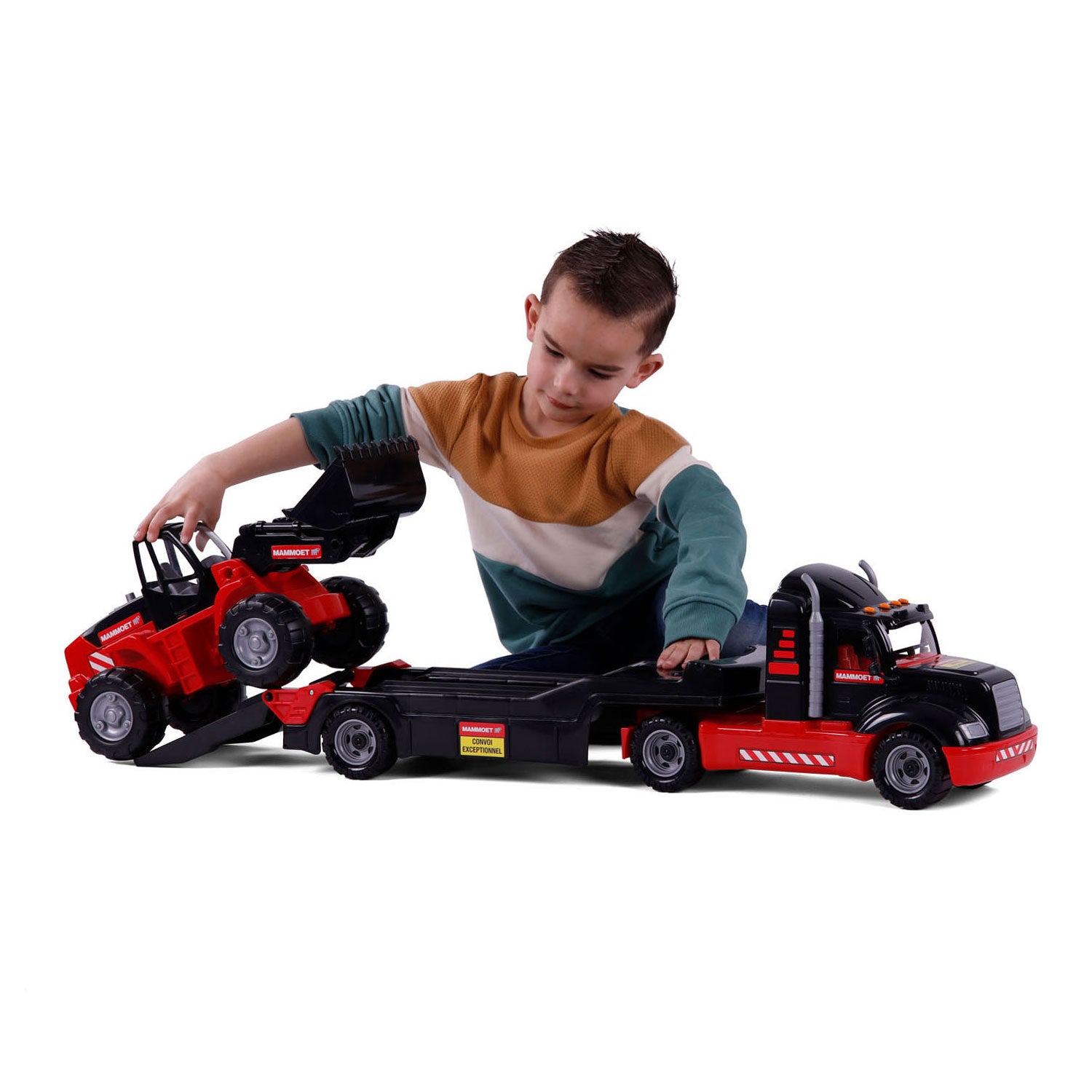 Cavallino mammoet torpedovrachtwagen met bulldozer, schaal 1:16