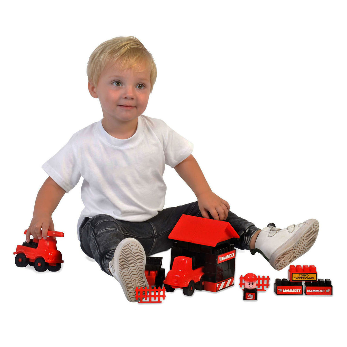 Cavallino building set in a bucket, 60 pcs.
