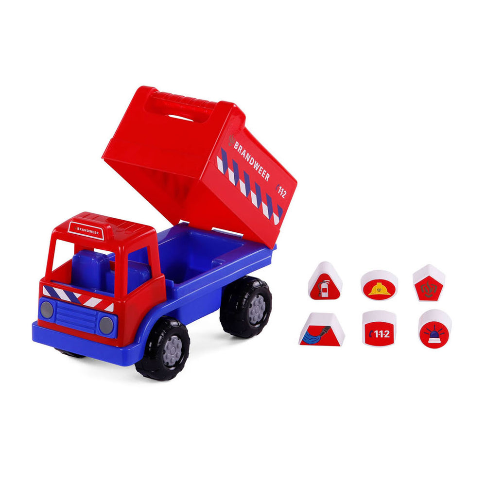 Cavallino brandweervrachtwagen vormentoof met 6 blokken, 26cm