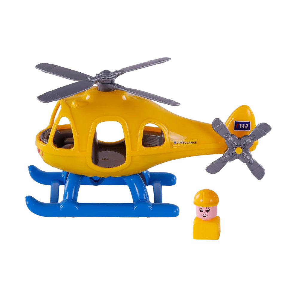 Cavallino ambulancehelikopter met speelfiguur, 29,5cm