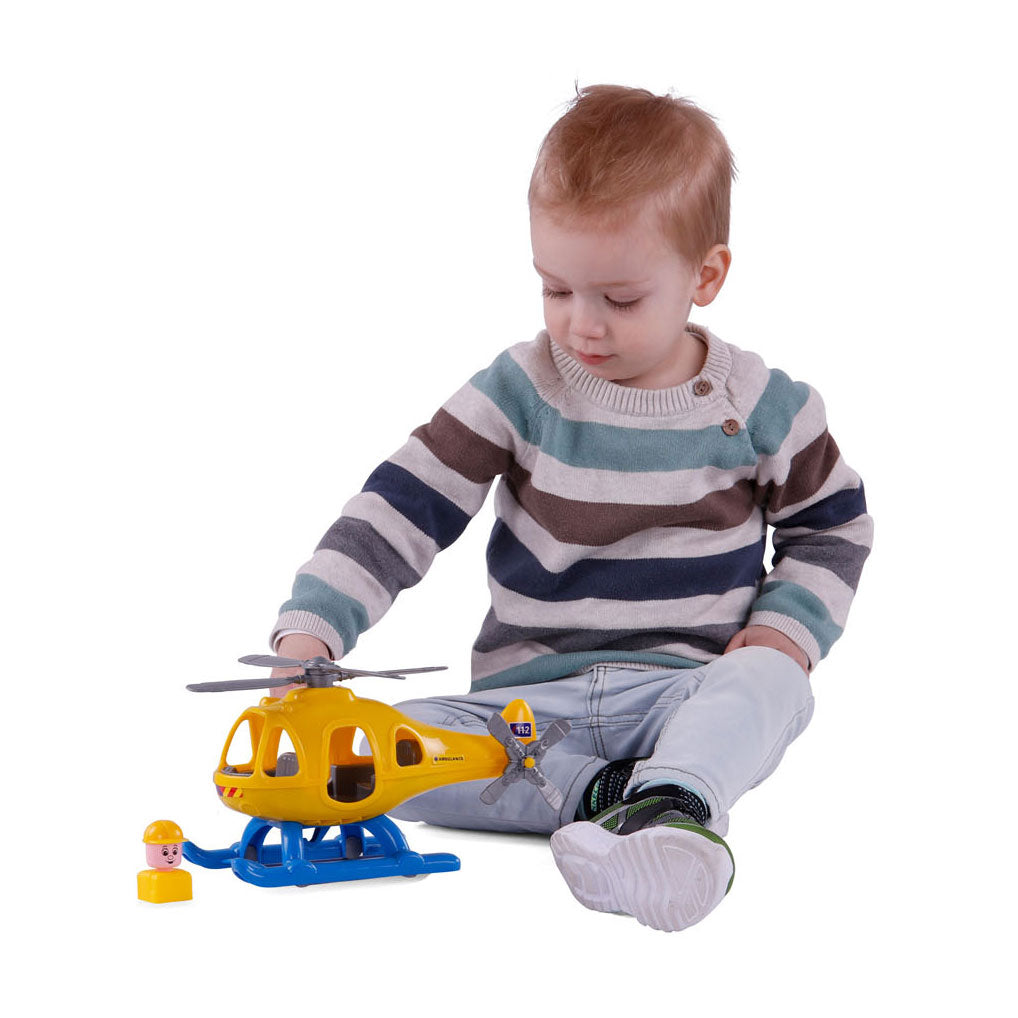 Cavallino ambulancehelikopter met speelfiguur, 29,5cm