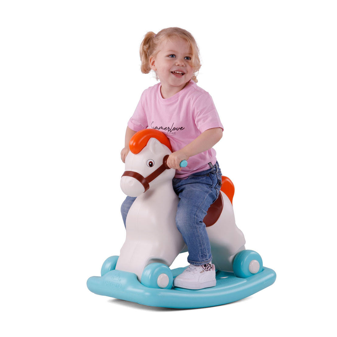 Cavallino rocking horse and ride-on car
