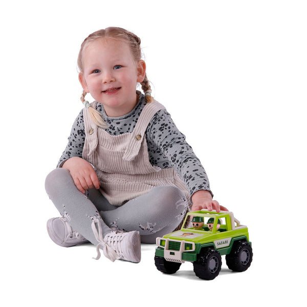 Cavallino jeep groen met 2 speelfiguren