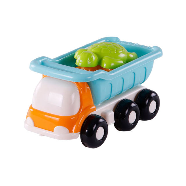 Cavallino strandkiepwagen met 4 zandvormen blauw