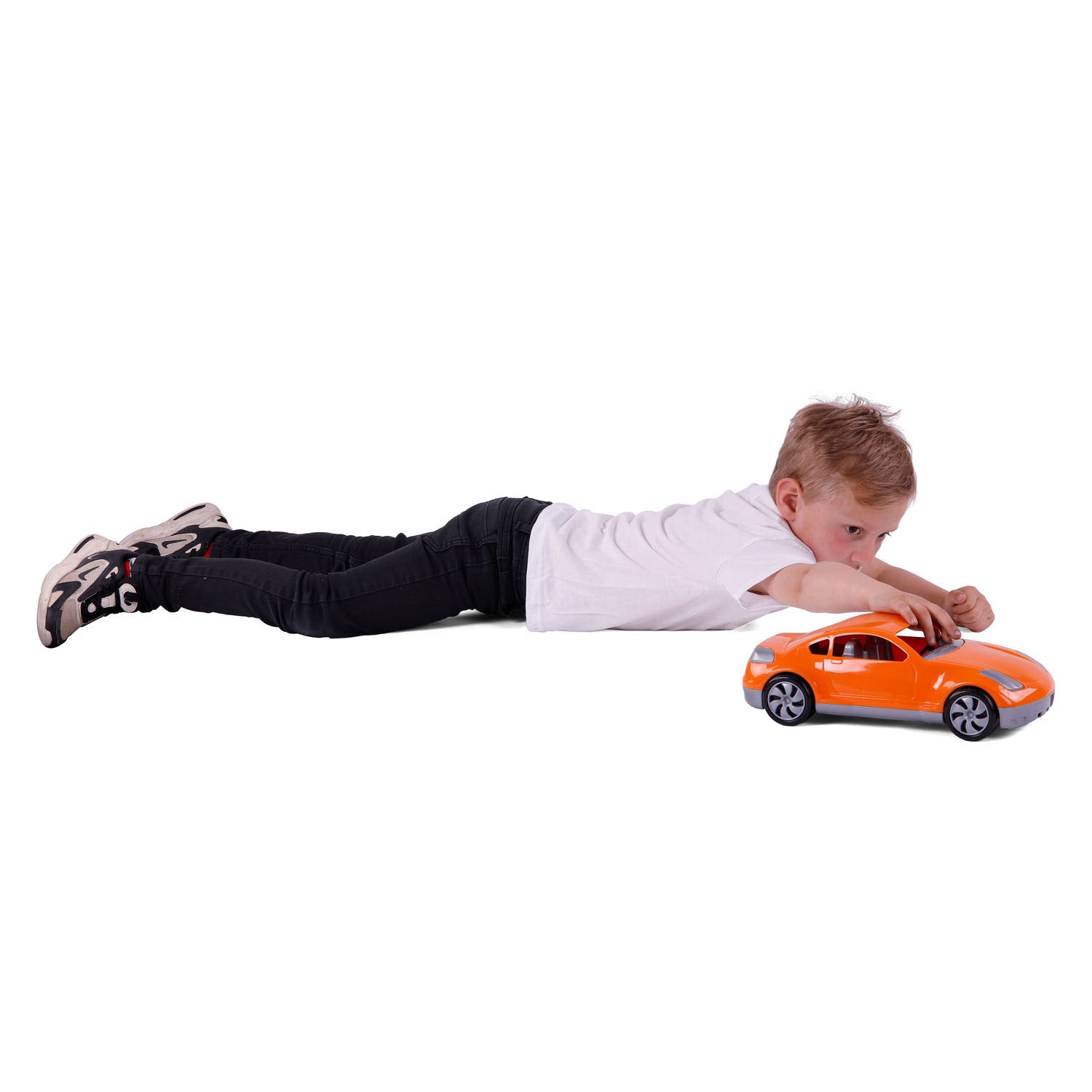 Cavallino raceauto oranje, 36cm