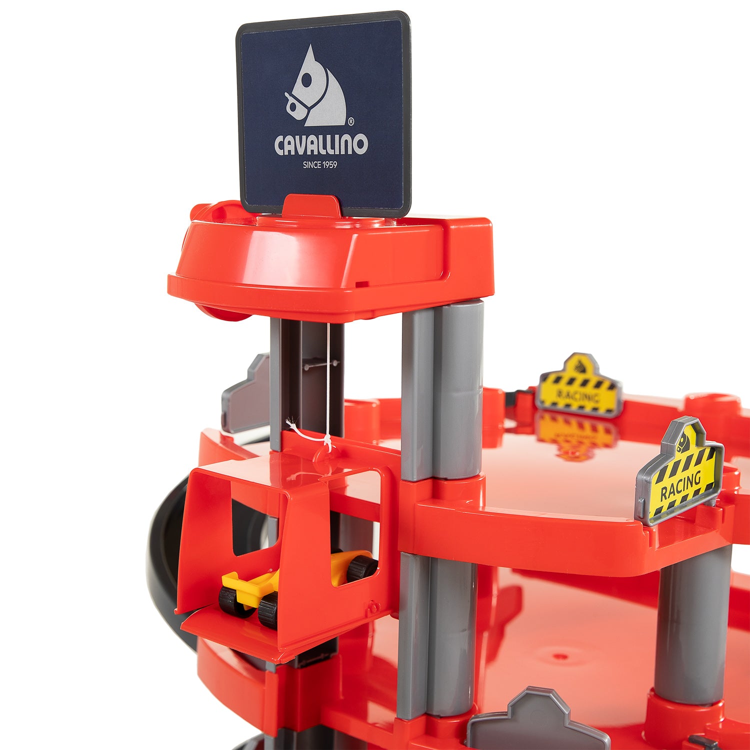 Cavallino racegarage met 4 verdiepingen en auto's speelset