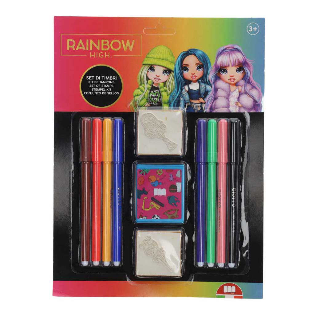 Multiprint regenboog hoge stempelset, 11dlg,