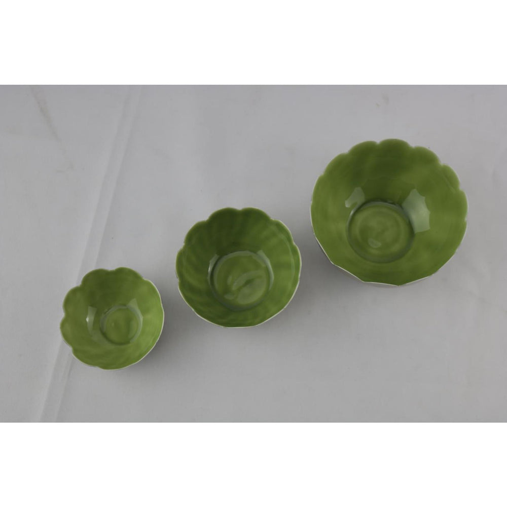 Mansion atmosphere loire votive waxinelichthouder groen set a 3