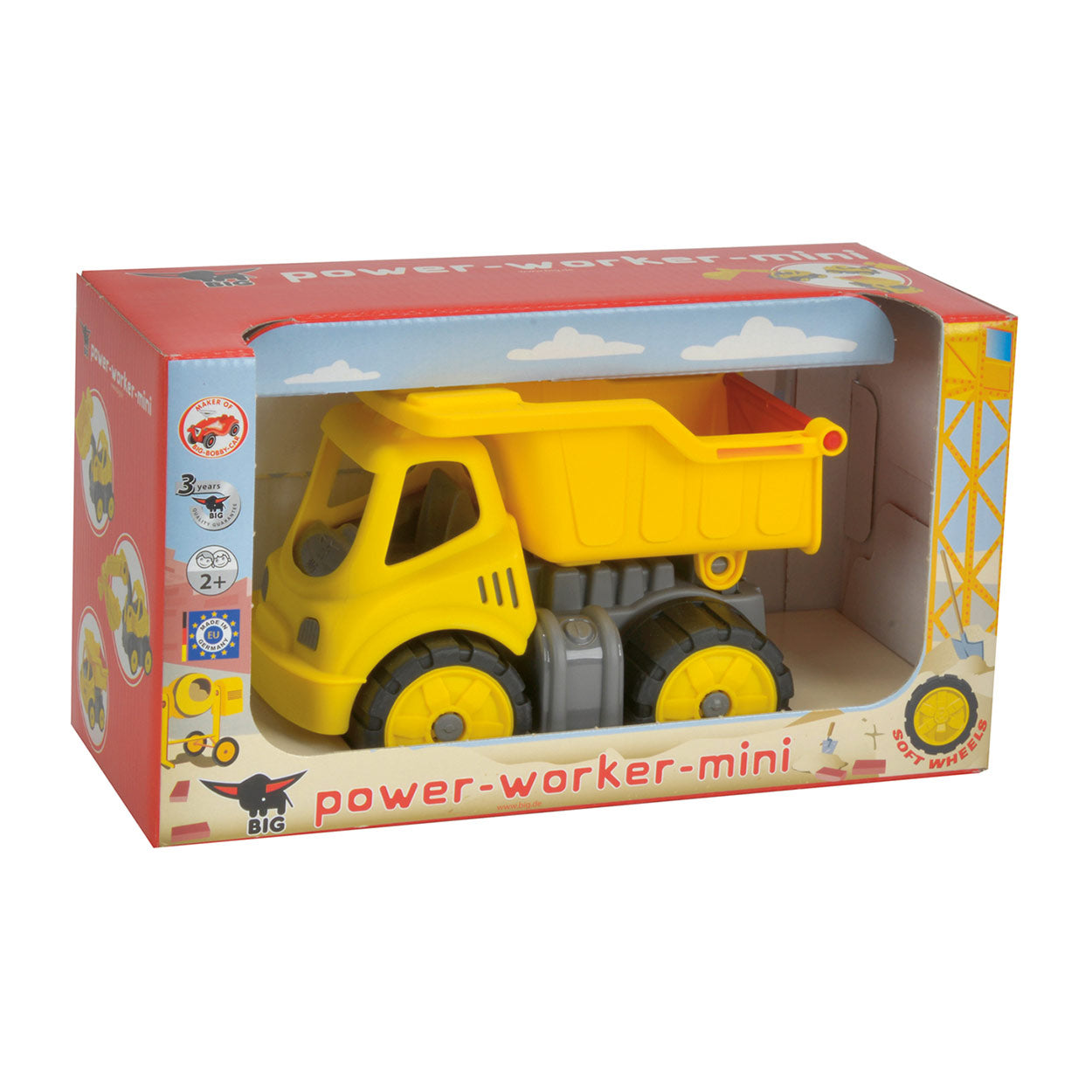 Grote krachtpatser mini kiepwagen