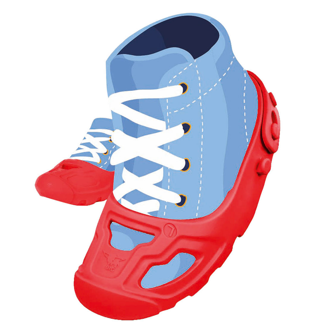 Grote schoenbeschermers rood, maat 21-27