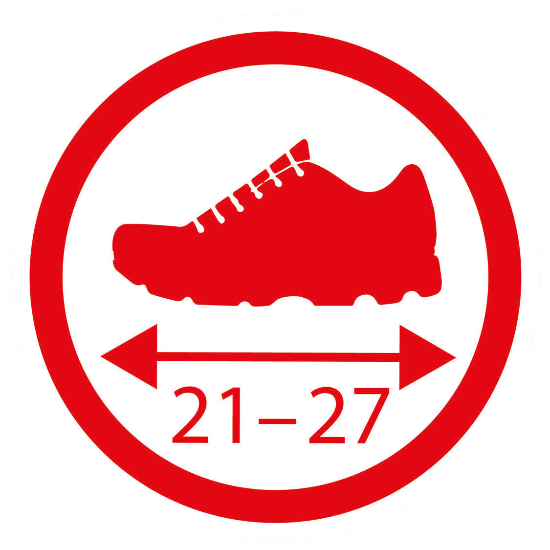 Grote schoenbeschermers rood, maat 21-27