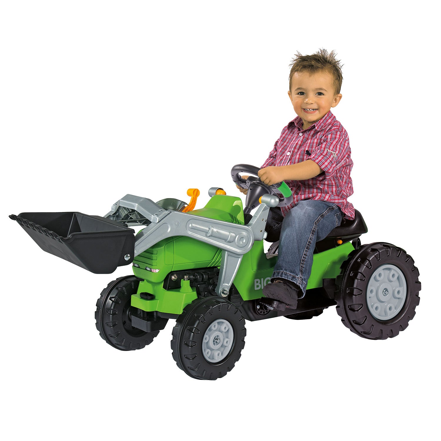 Grote tractor geluid stuur