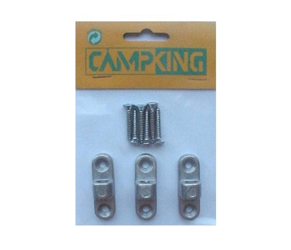 Campking umefa 3x framebevestigingsoog metaal met 6 schroeven horizontaal