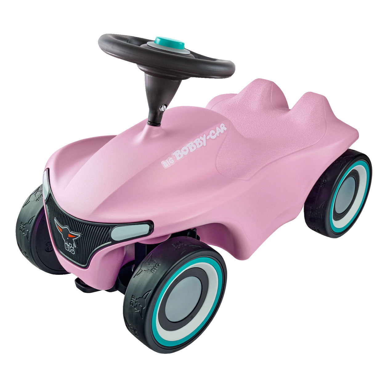 Grote bobby auto neo roze loopauto