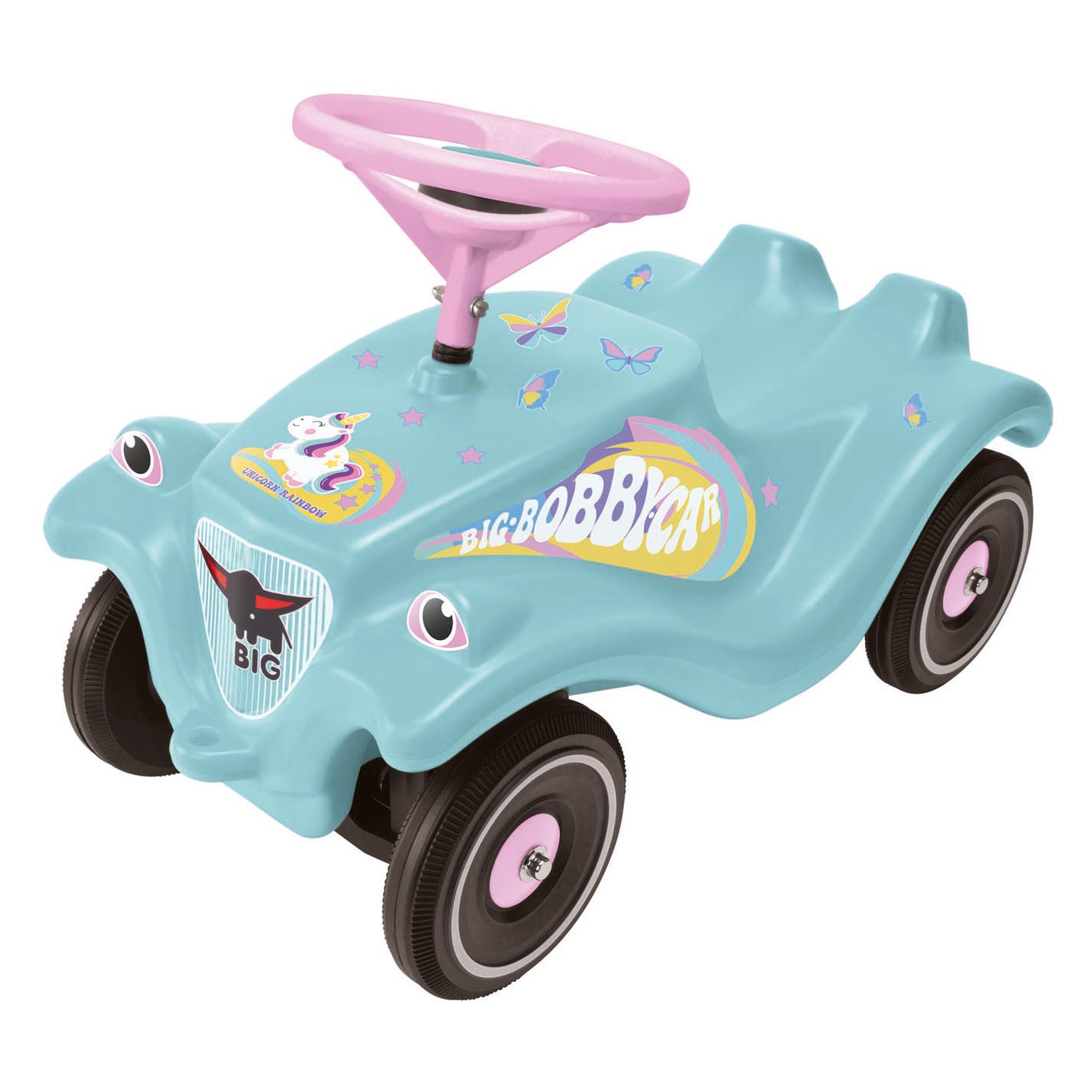Grote bobbycar klassieke eenhoorn loopauto
