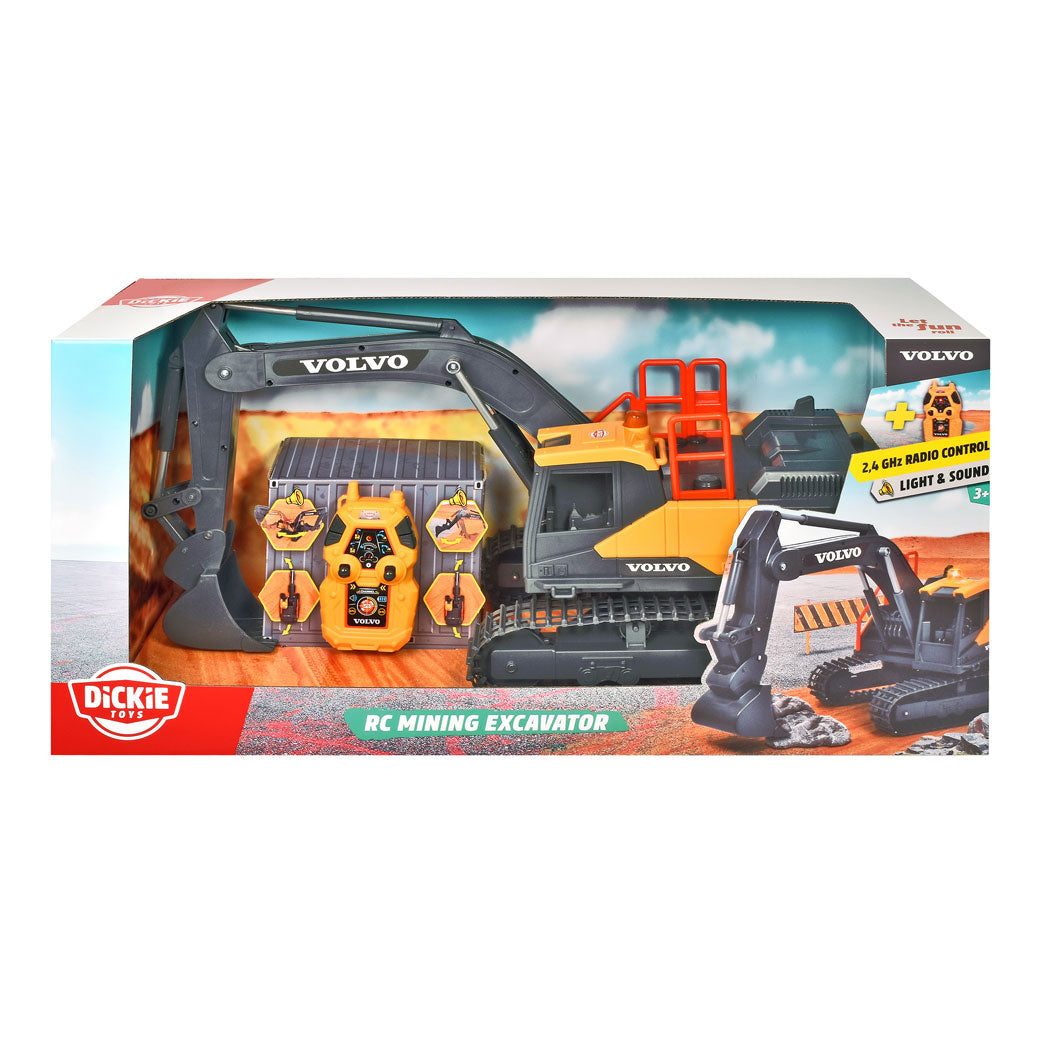 Dickie RC Volvo Minigraafmachine Bestuurbare Graafmachine