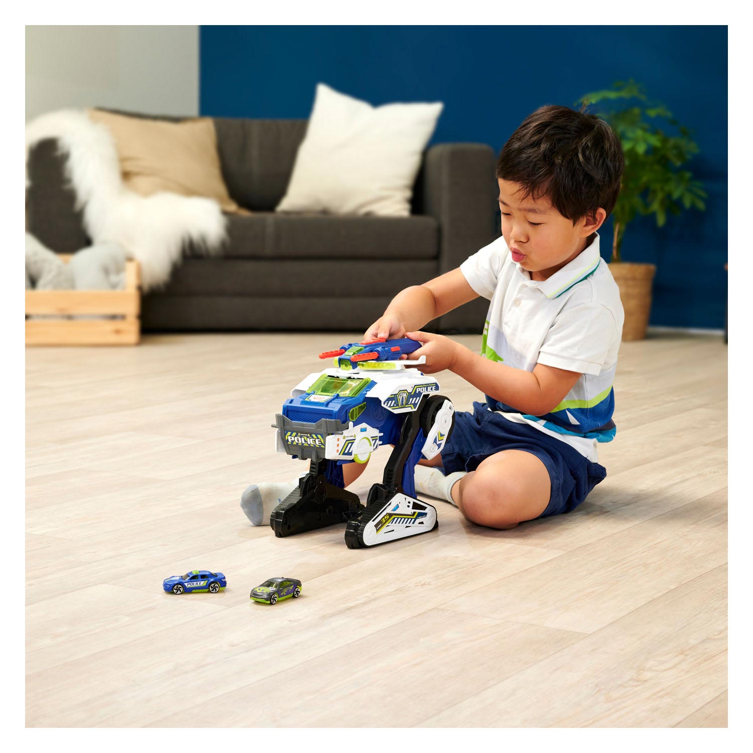 Dickie Politie Bot Tank