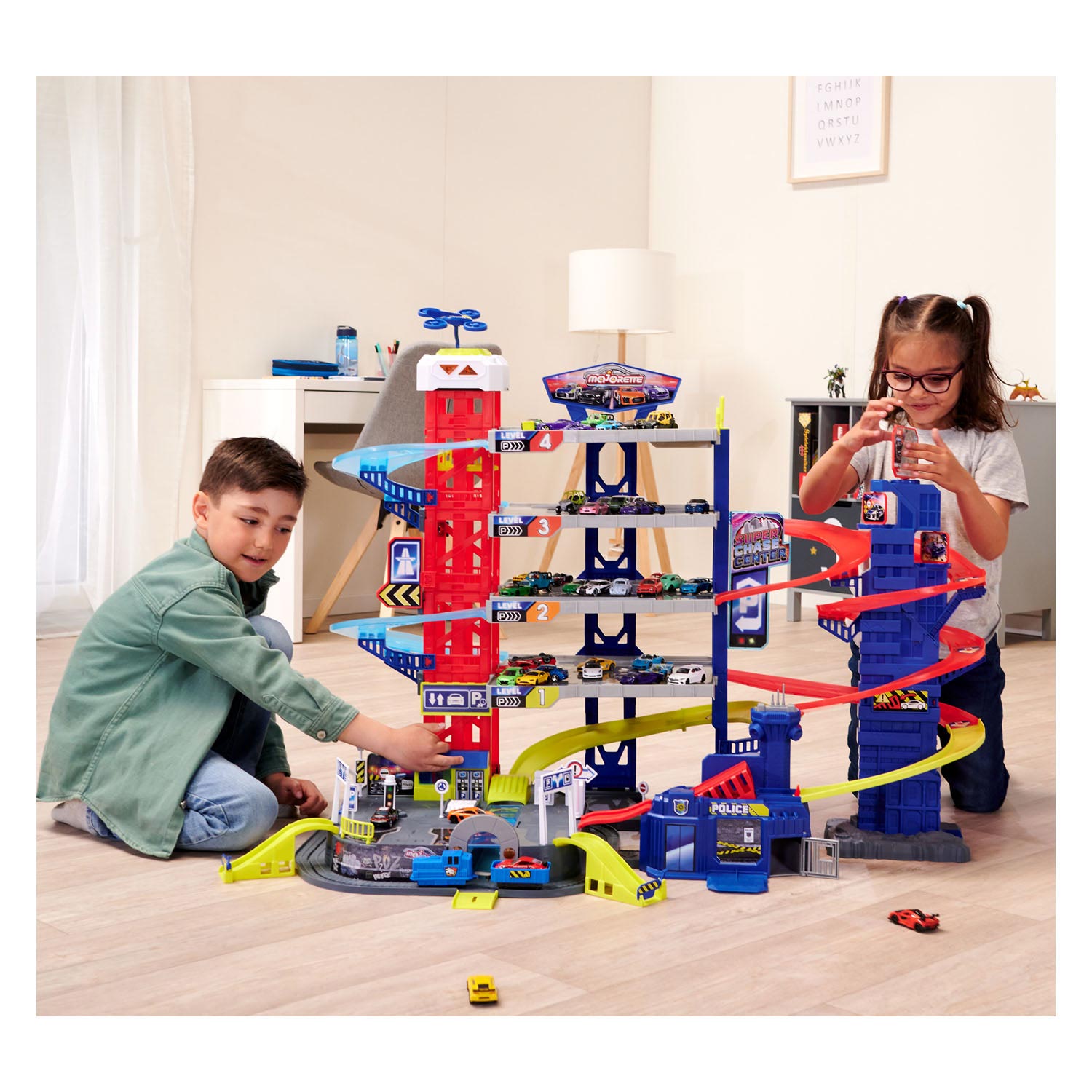 Majorette Super Chase Center-garage