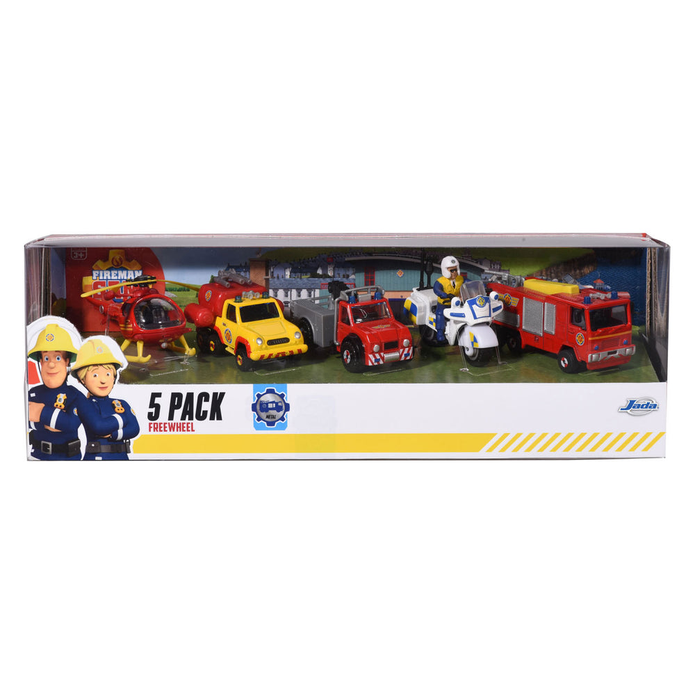 Dickie Brandweerman Sam Voertuigen, 5-pack