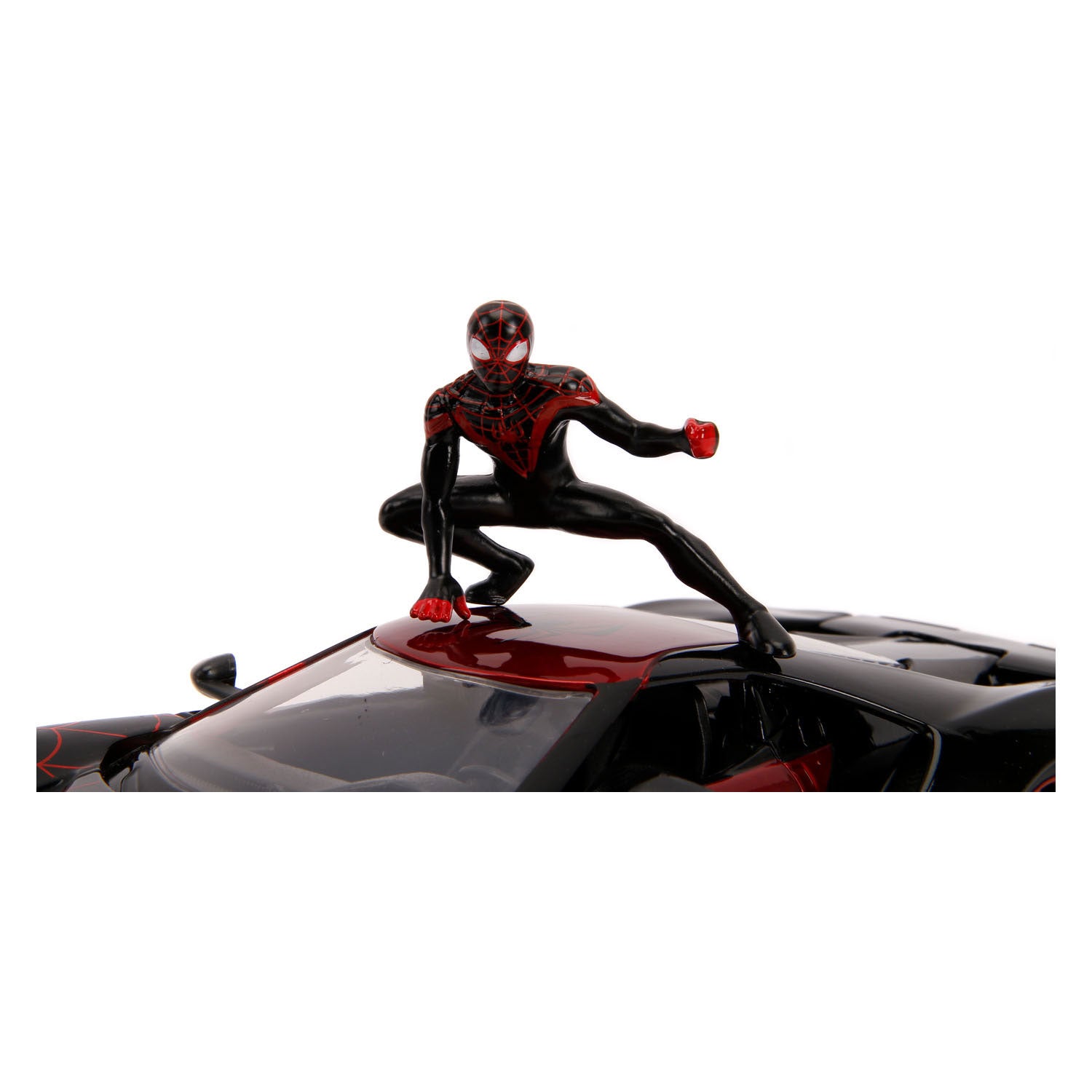 Jada Marvel Miles Morales Spiderman ontmoet 2017 Ford GT Auto 1:24