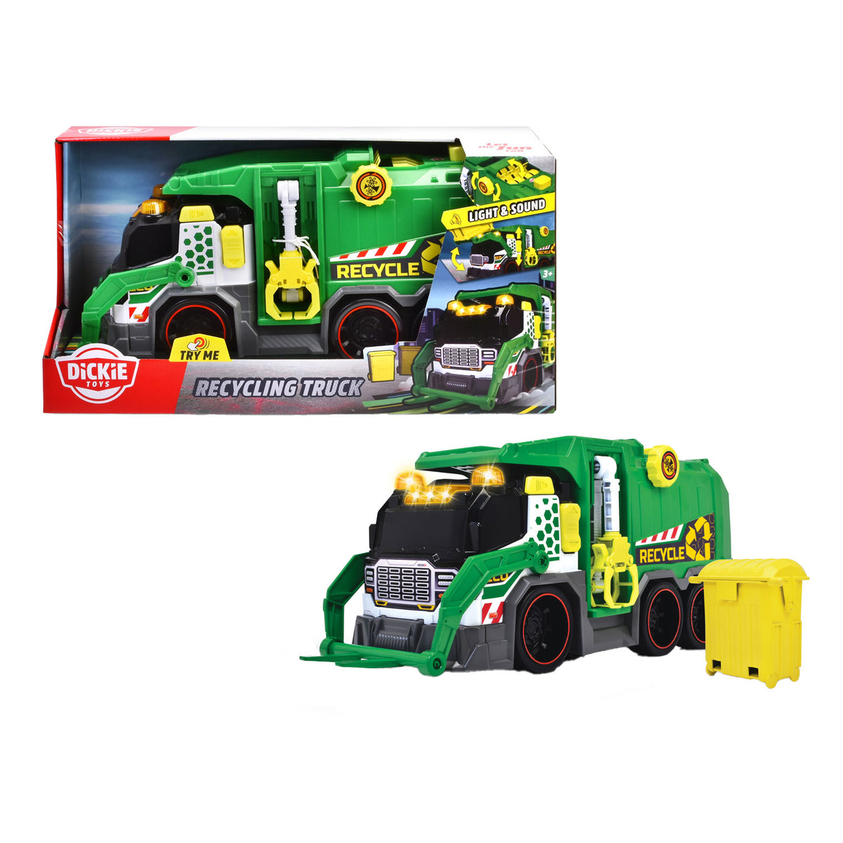 Dickie recycle vrachtwagen groen
