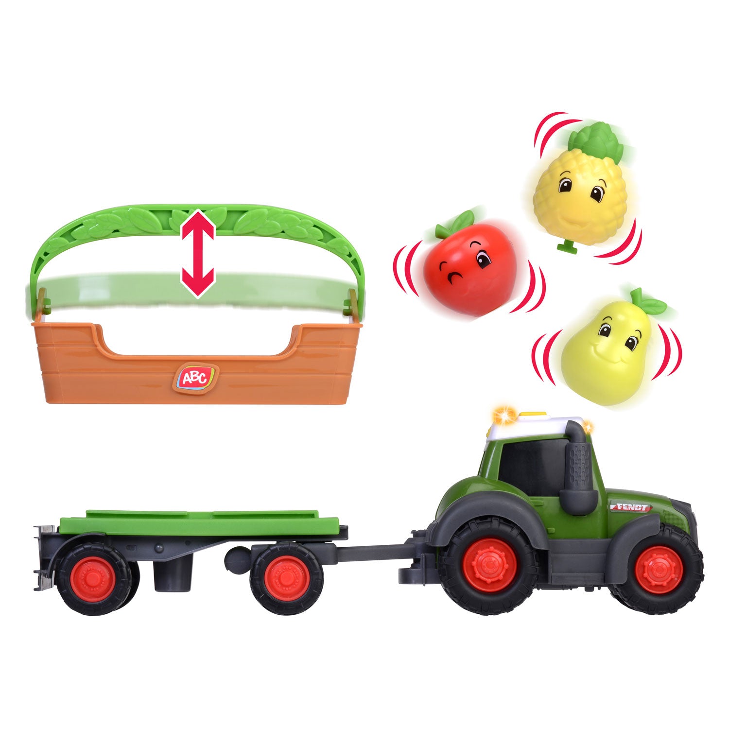 ABC Freddy Fruit Tractor met Aanhangwagen