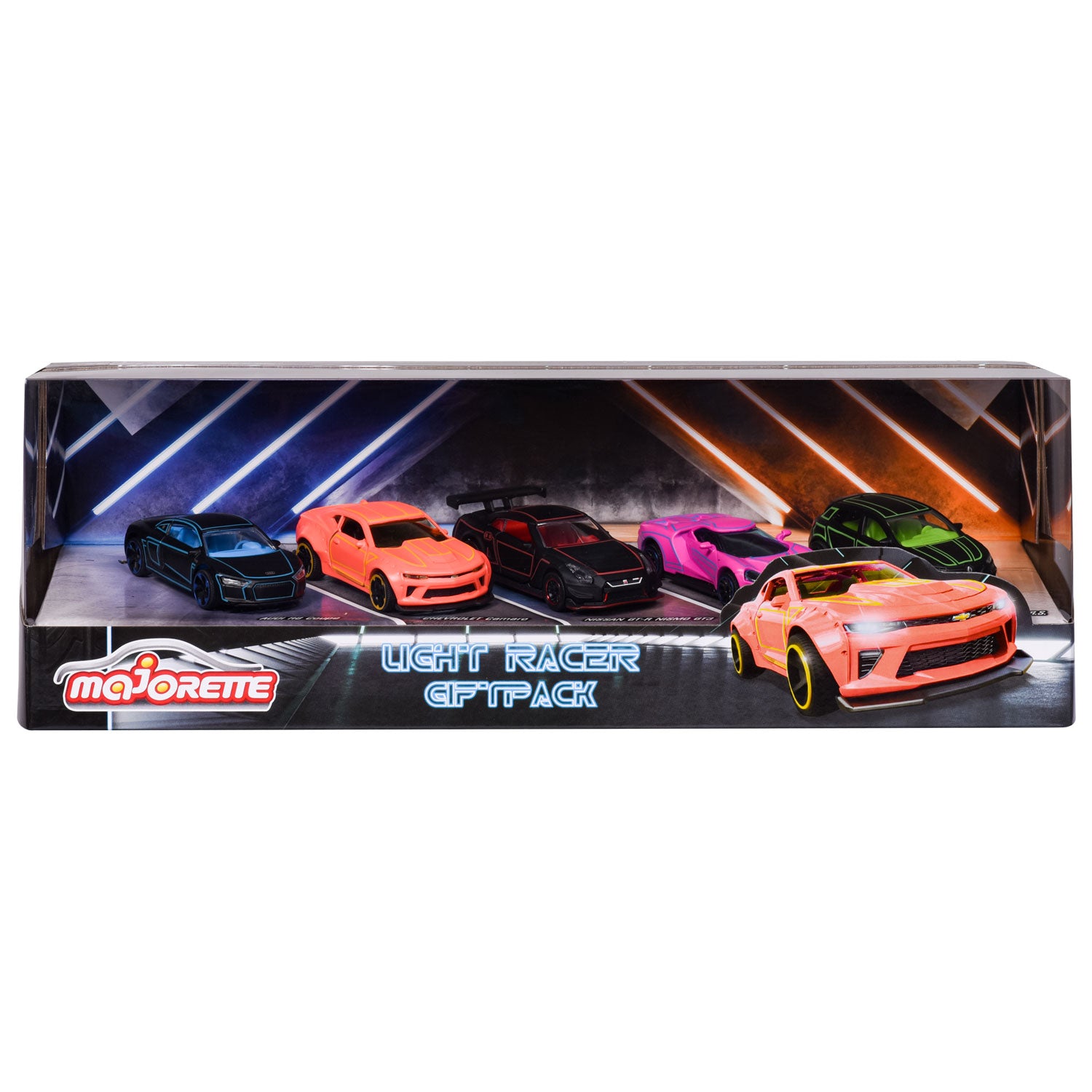 Majorette Light Racers Auto's Geschenkpakket, 5st.