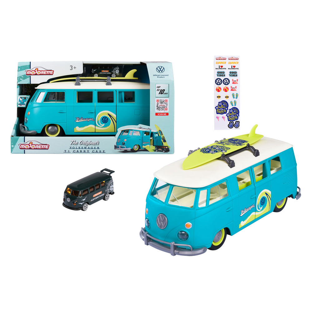 Majorette VW De Originals T1 Draagkoffer met 1 Auto
