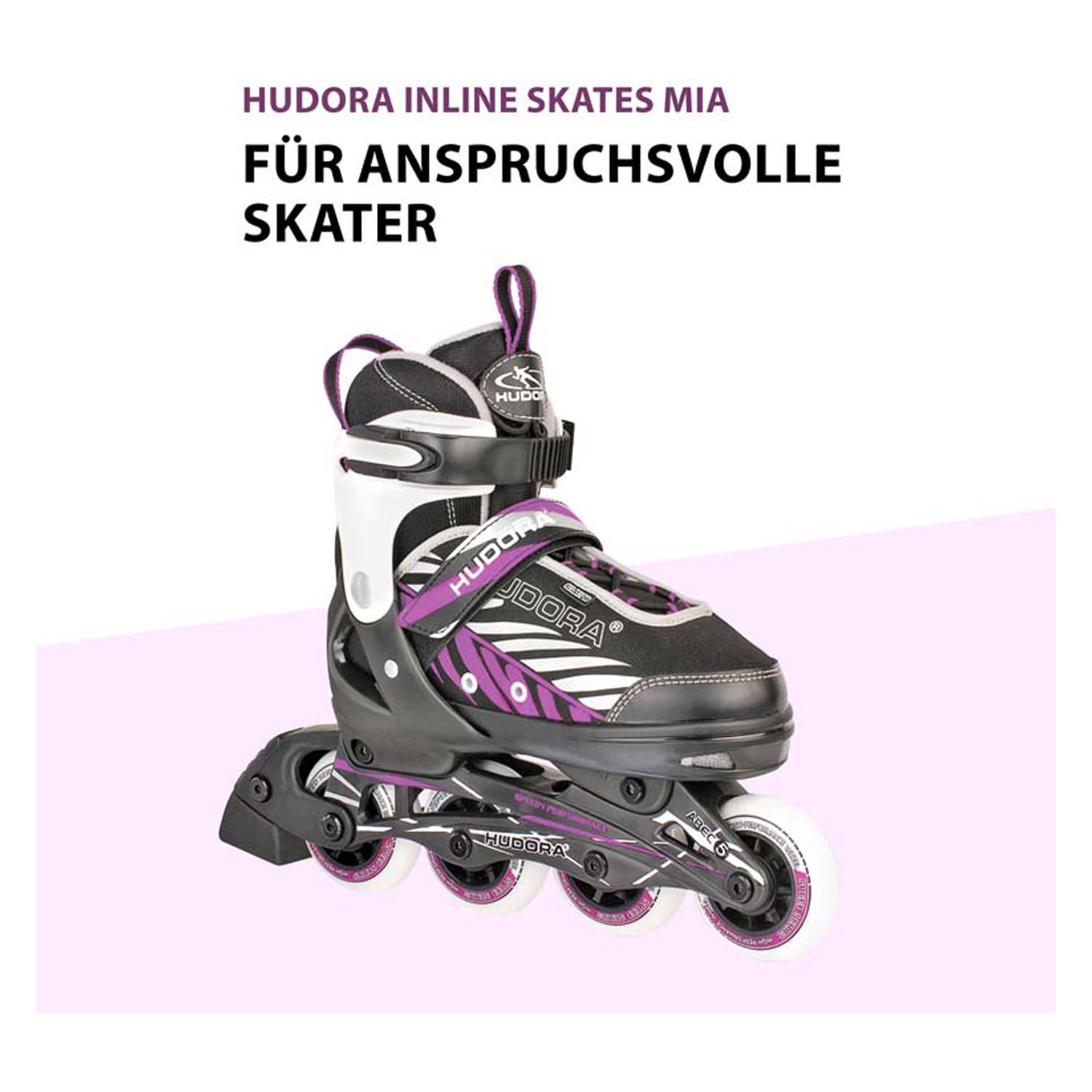 Hudora inlineskates 29-32 zwart roze