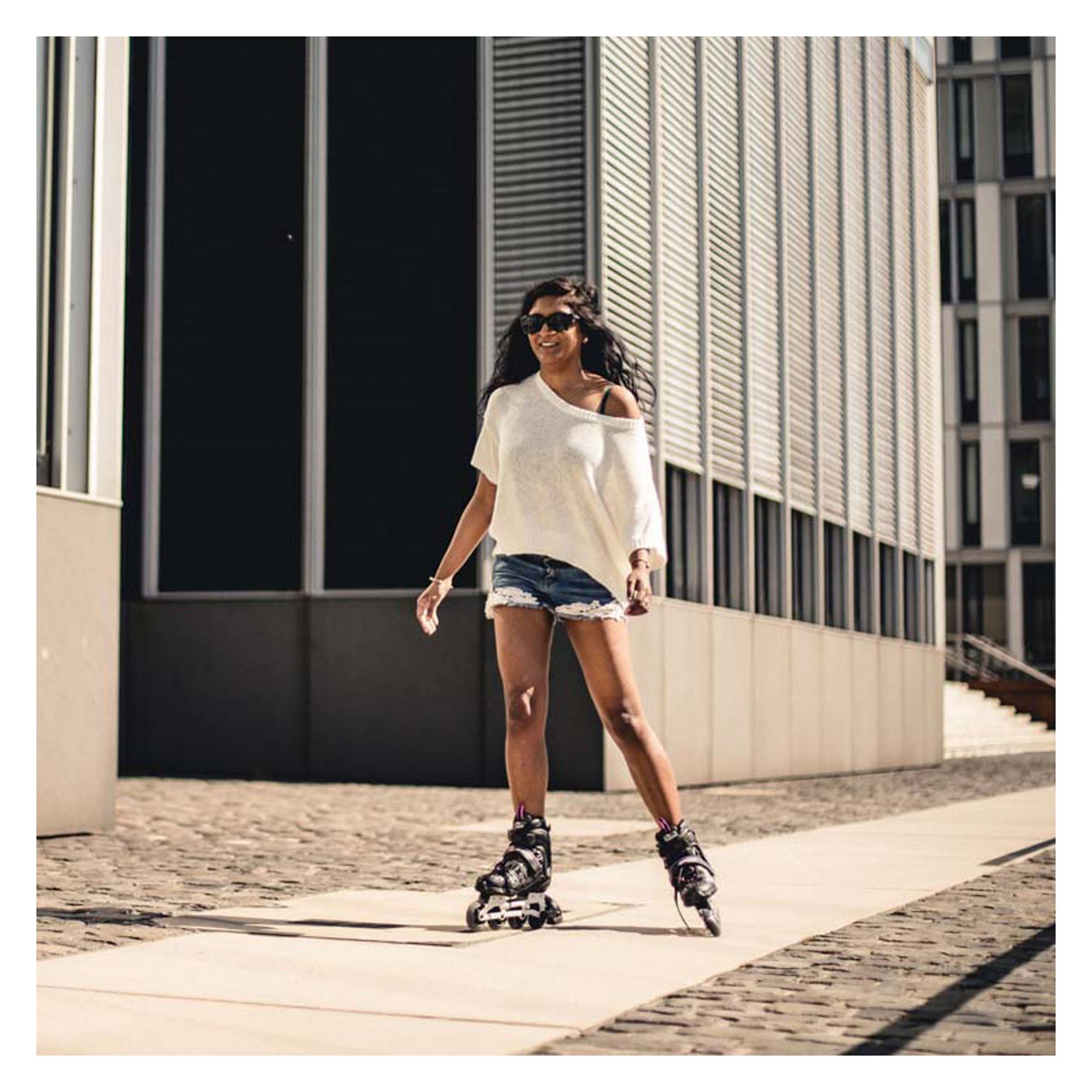 Hudora inlineskates 29-32 zwart roze