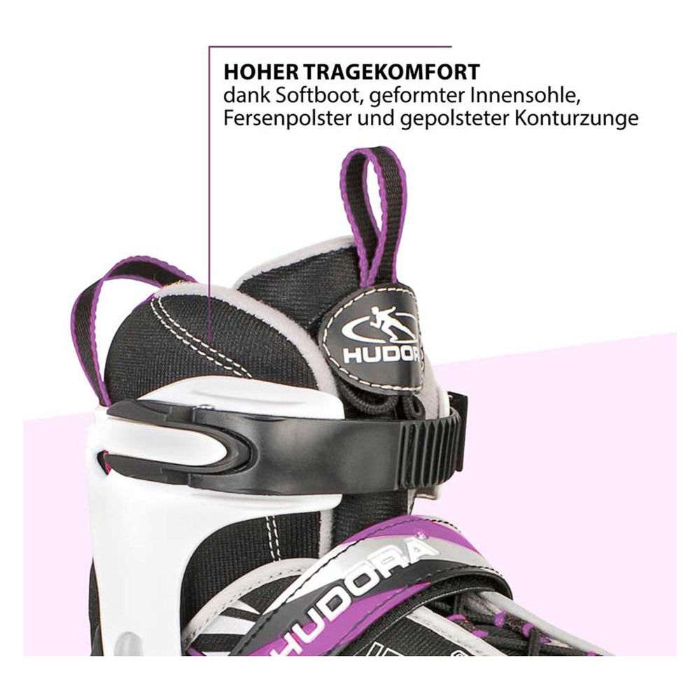 Hudora kinderskeelers mia paars, maat 33-36