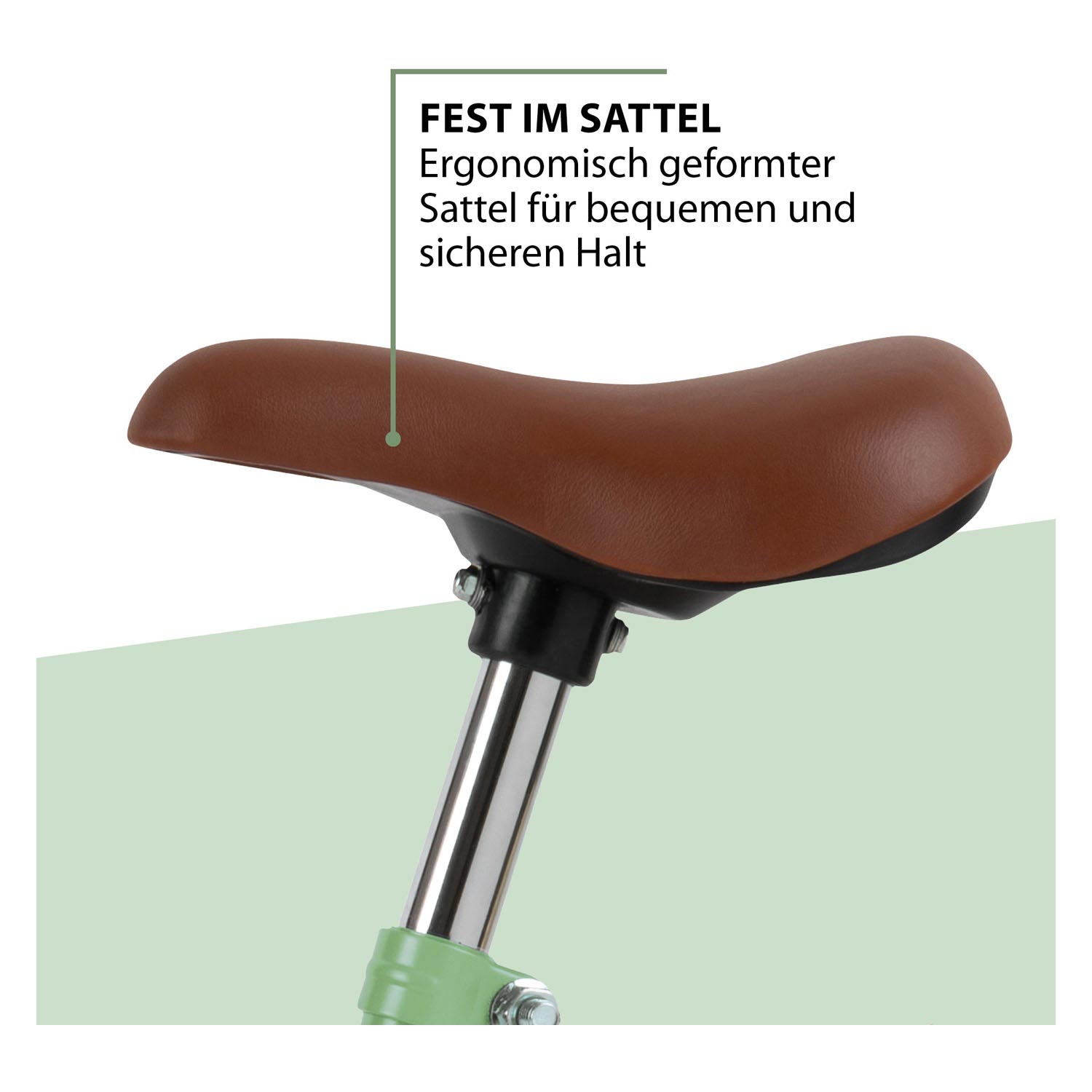 Hudora loopfiets vintage groen