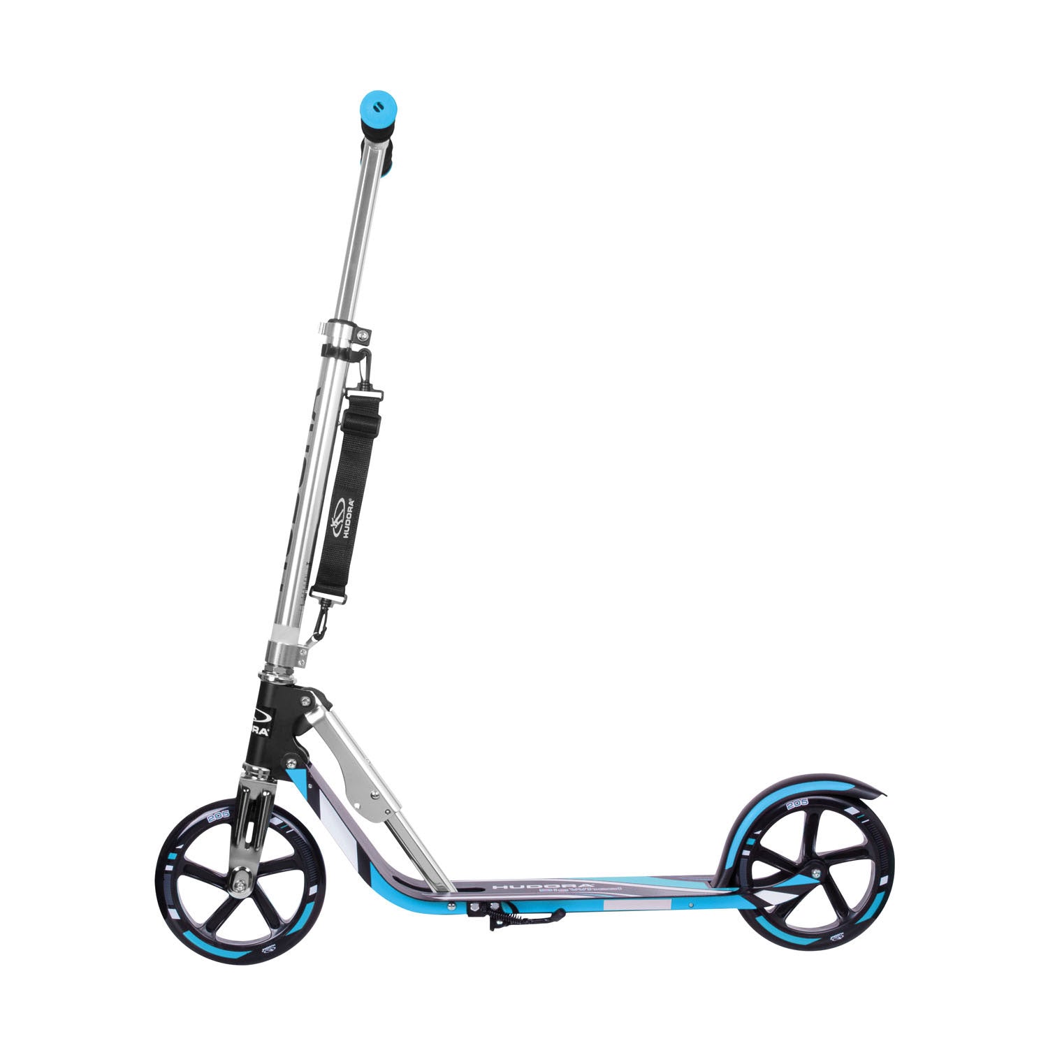 Hudora scooter big wheel step rx205 - zwart blauw