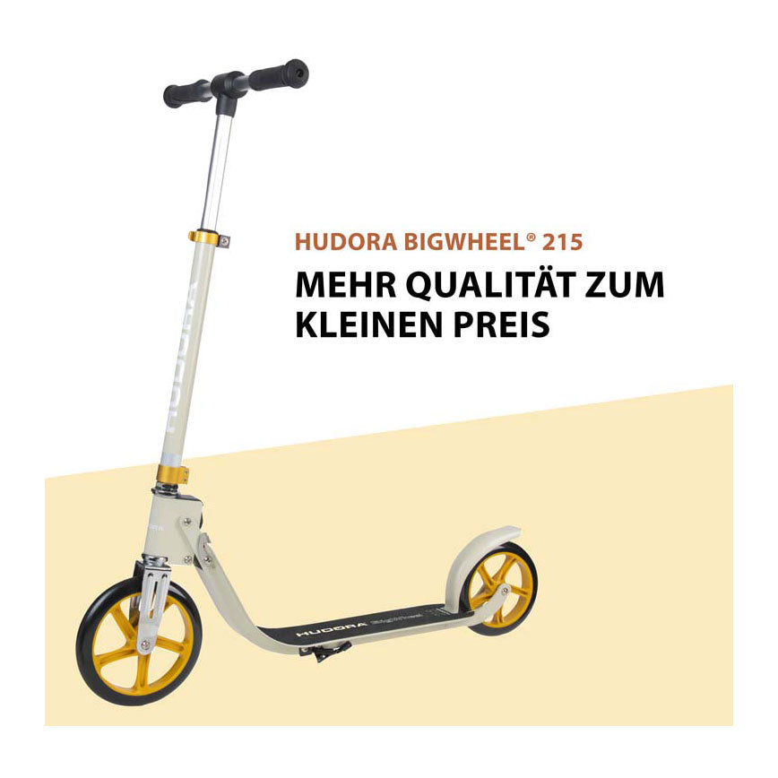 Hudora big wheel step 215 scooter - zand