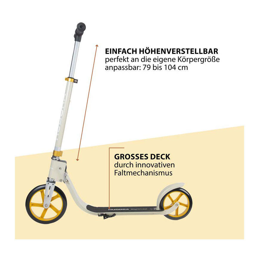 Hudora big wheel step 215 scooter - zand