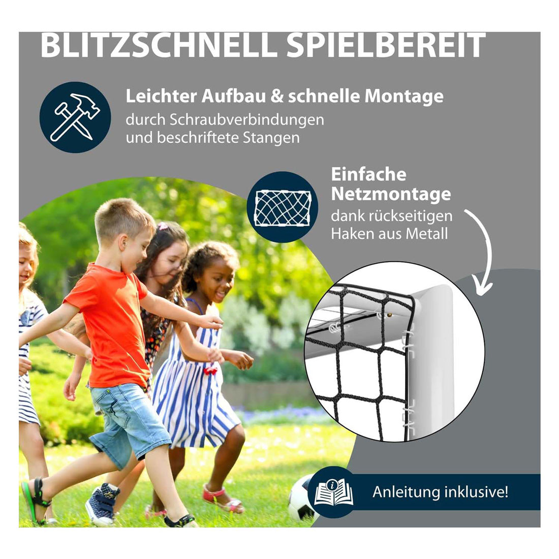 Hudora voetbaldoel gevorderd 120