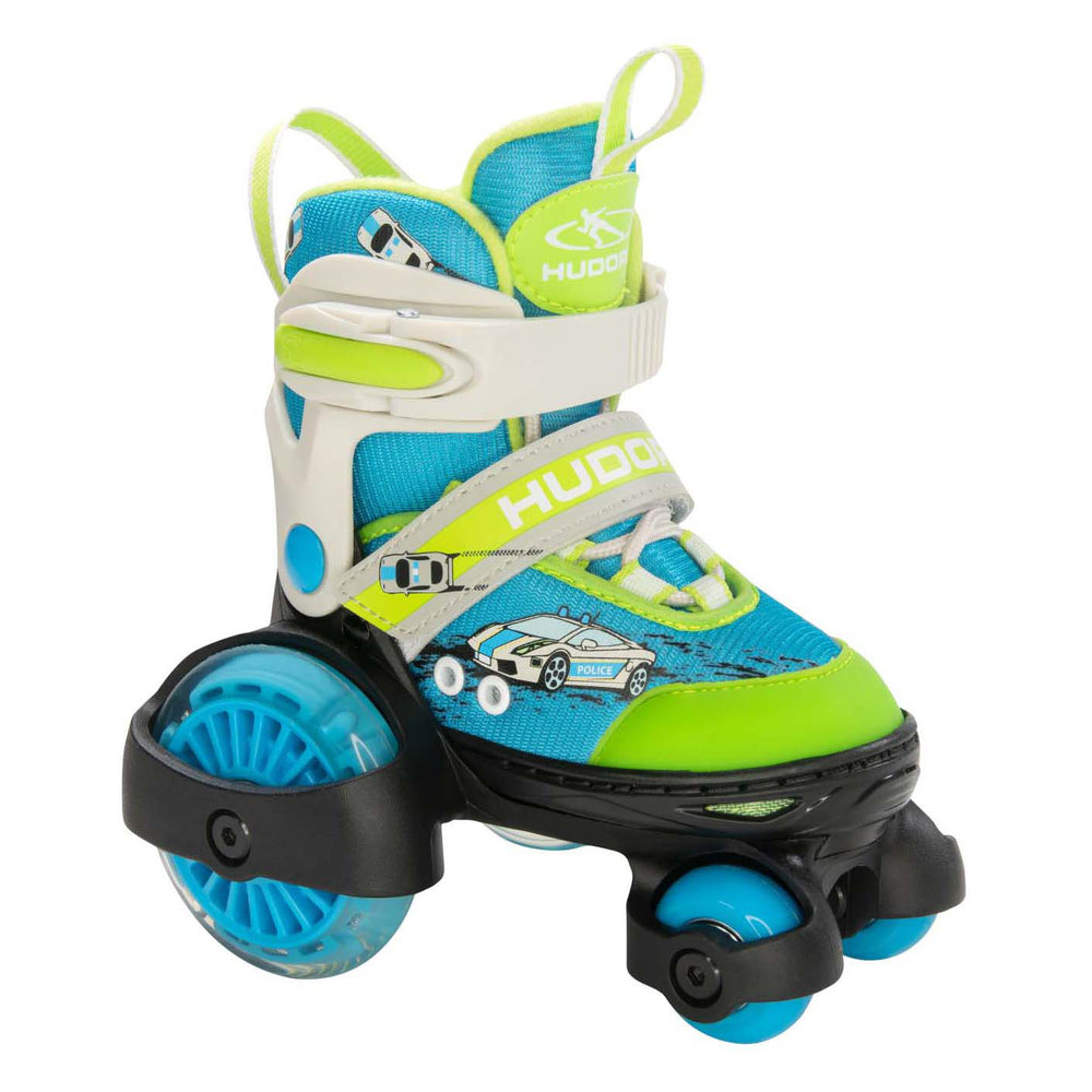 Hudora rolschaatsen mijn eerste quad led auto, maat 26-29
