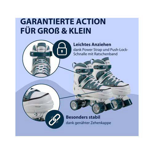 Hudora rolschaatsen sneaker middernacht, maat 36