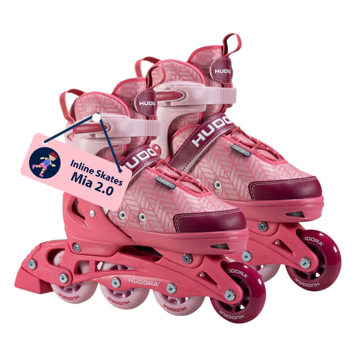 Hudora inline-skeelers mia 2.0 pixie, maat 37-40
