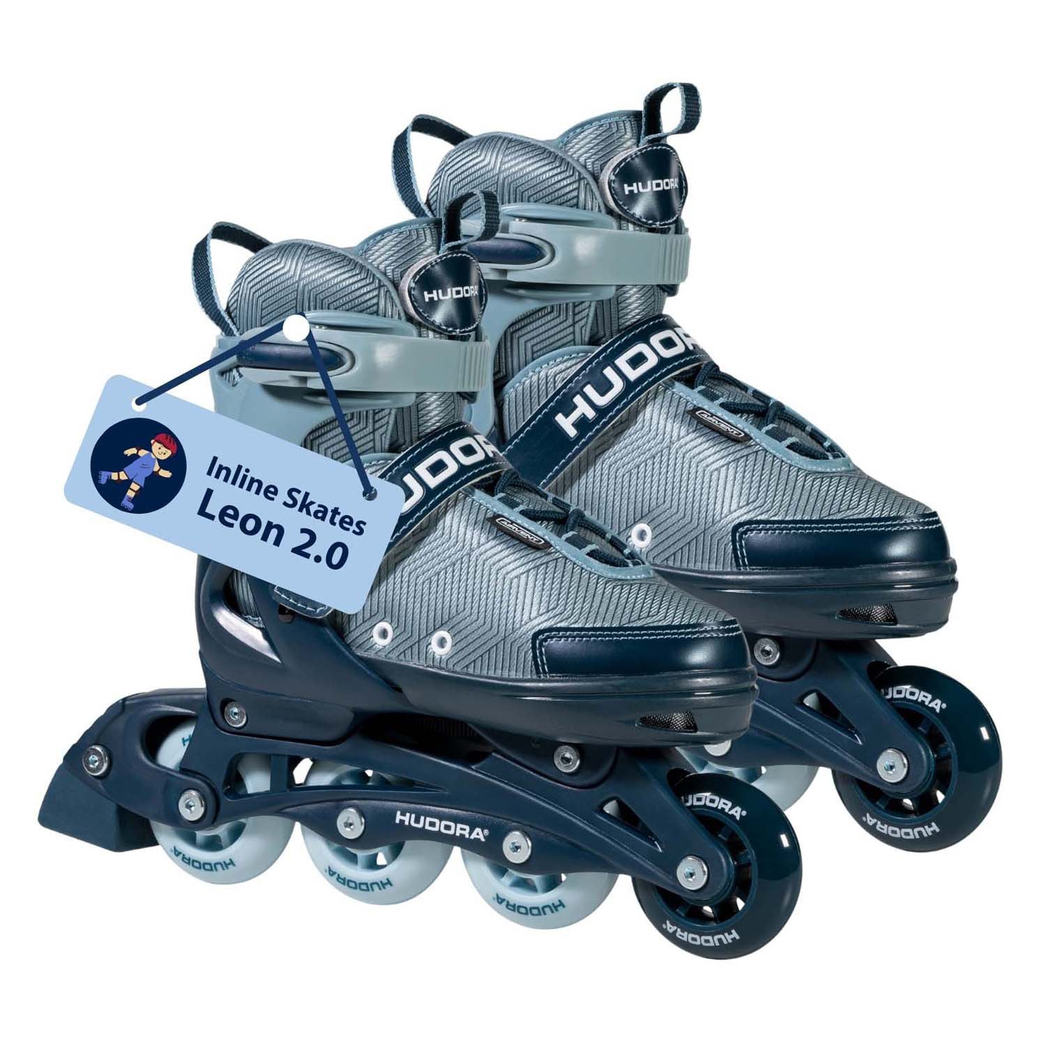 Hudora inline skeelers leon 2.0 ocean, maat 37-41
