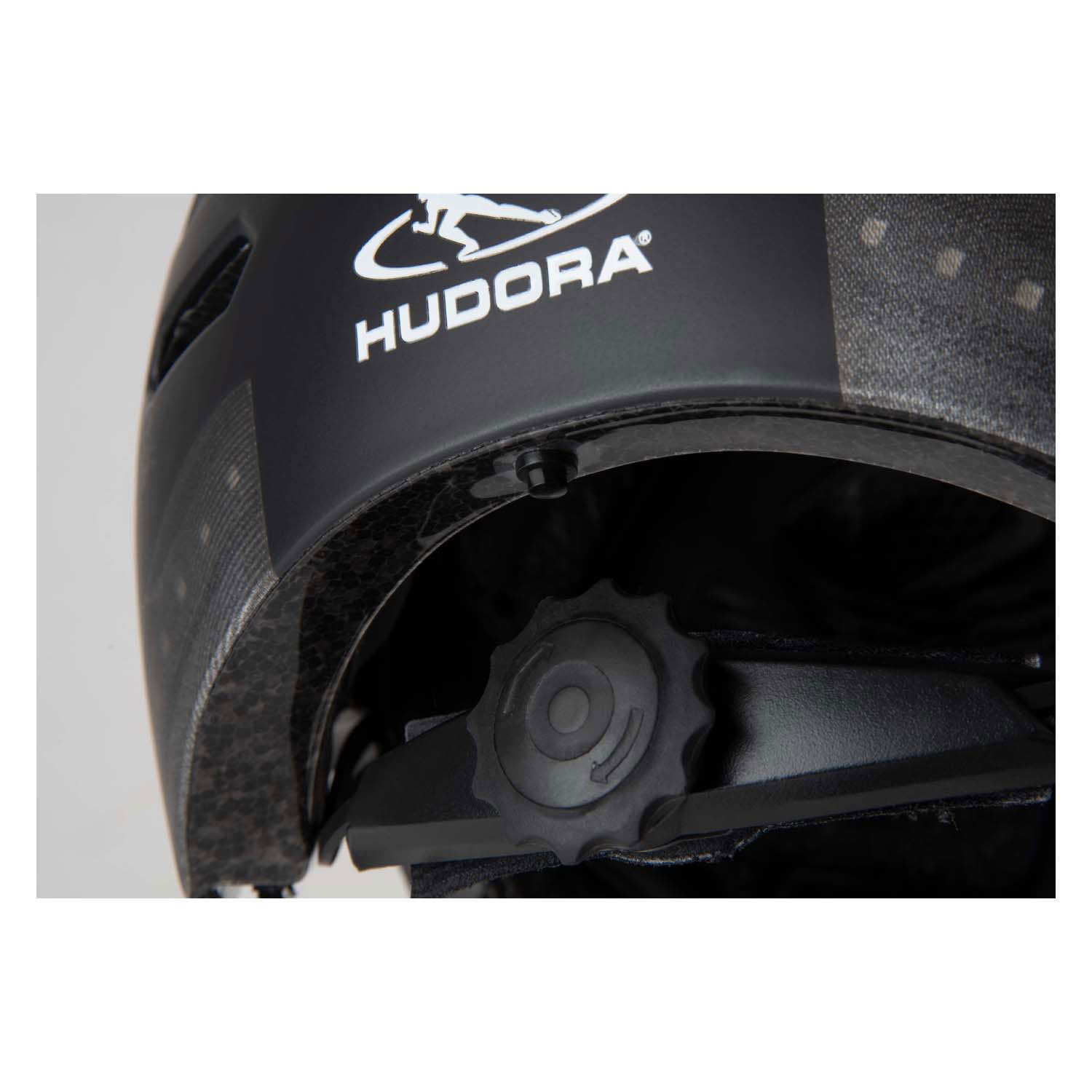 Hudora skaterhelm met klep en led zwart, maat m (55-58cm)