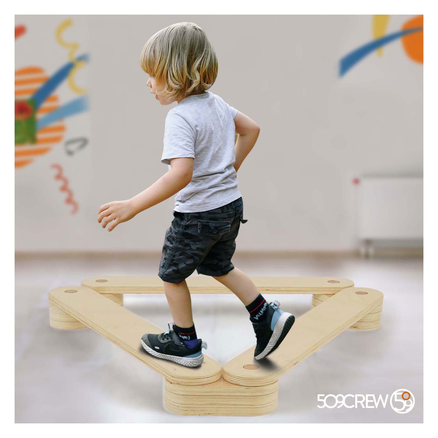 Rc houten balansciuitset, 15dlg.