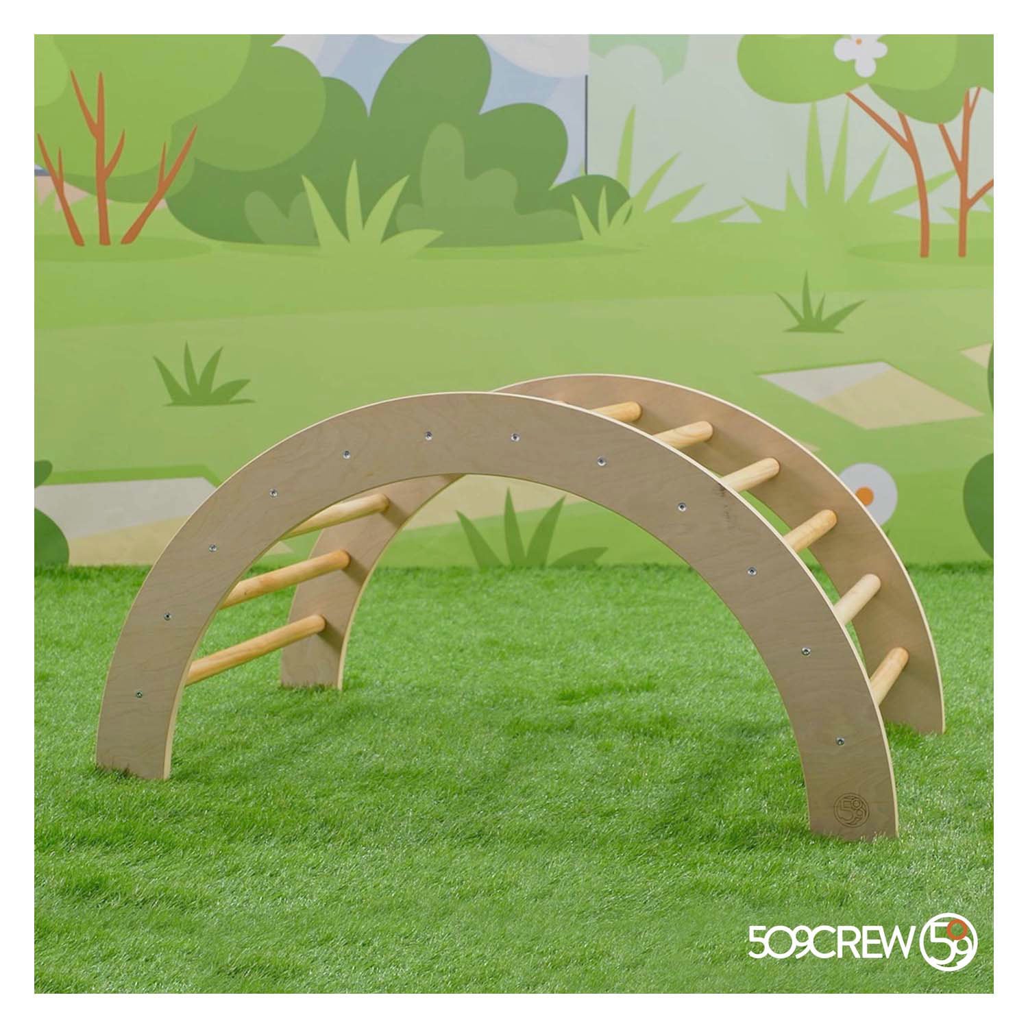 509 crew houten boogklimmen 2-in-1