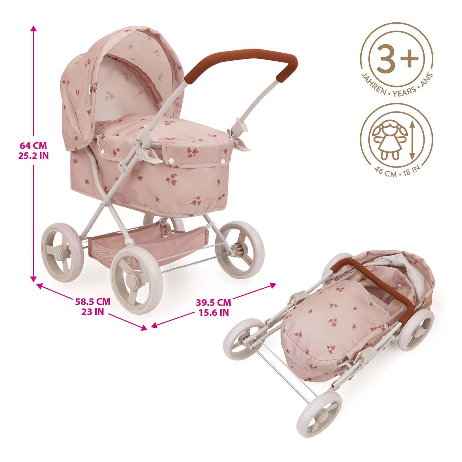 Ellen poppenwagen ballet flora