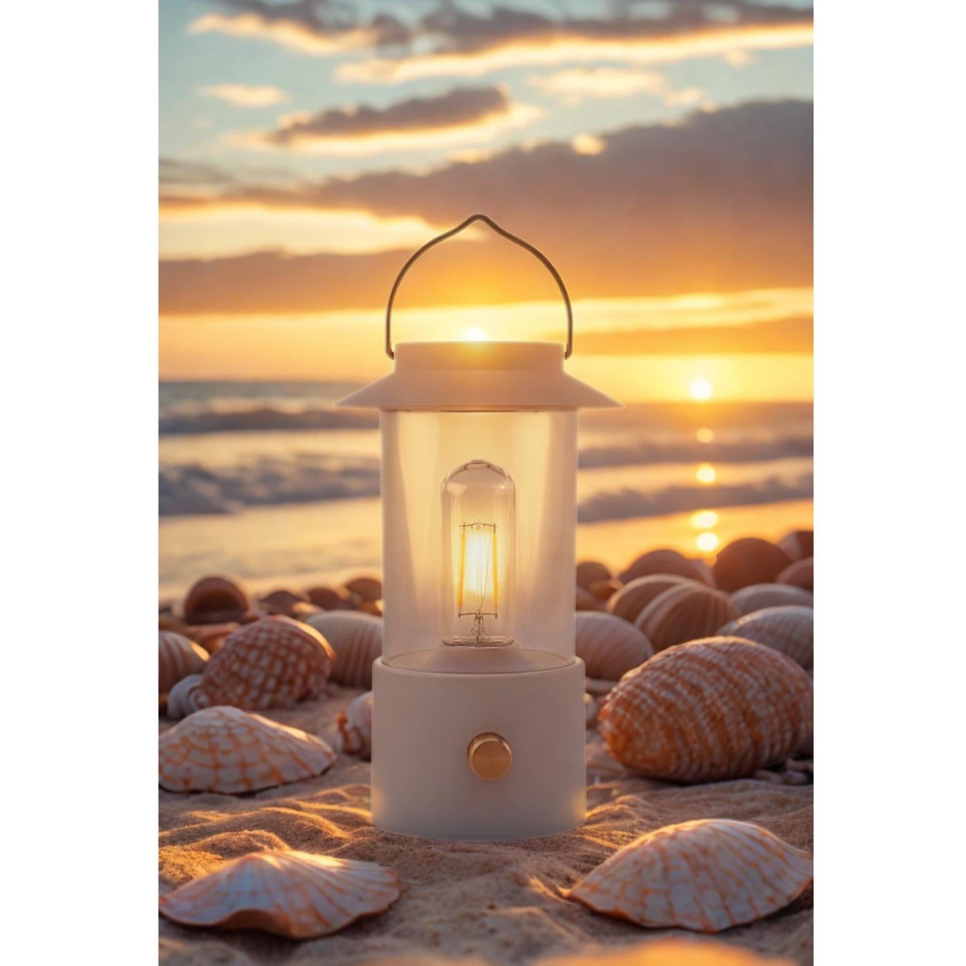 Anna's collection led lantaarn wit 24x9cm