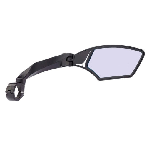 Miroir Mirage droit avec verre légèrement obscurcissant - multi-réglable pour speed pedelec (sur carte)