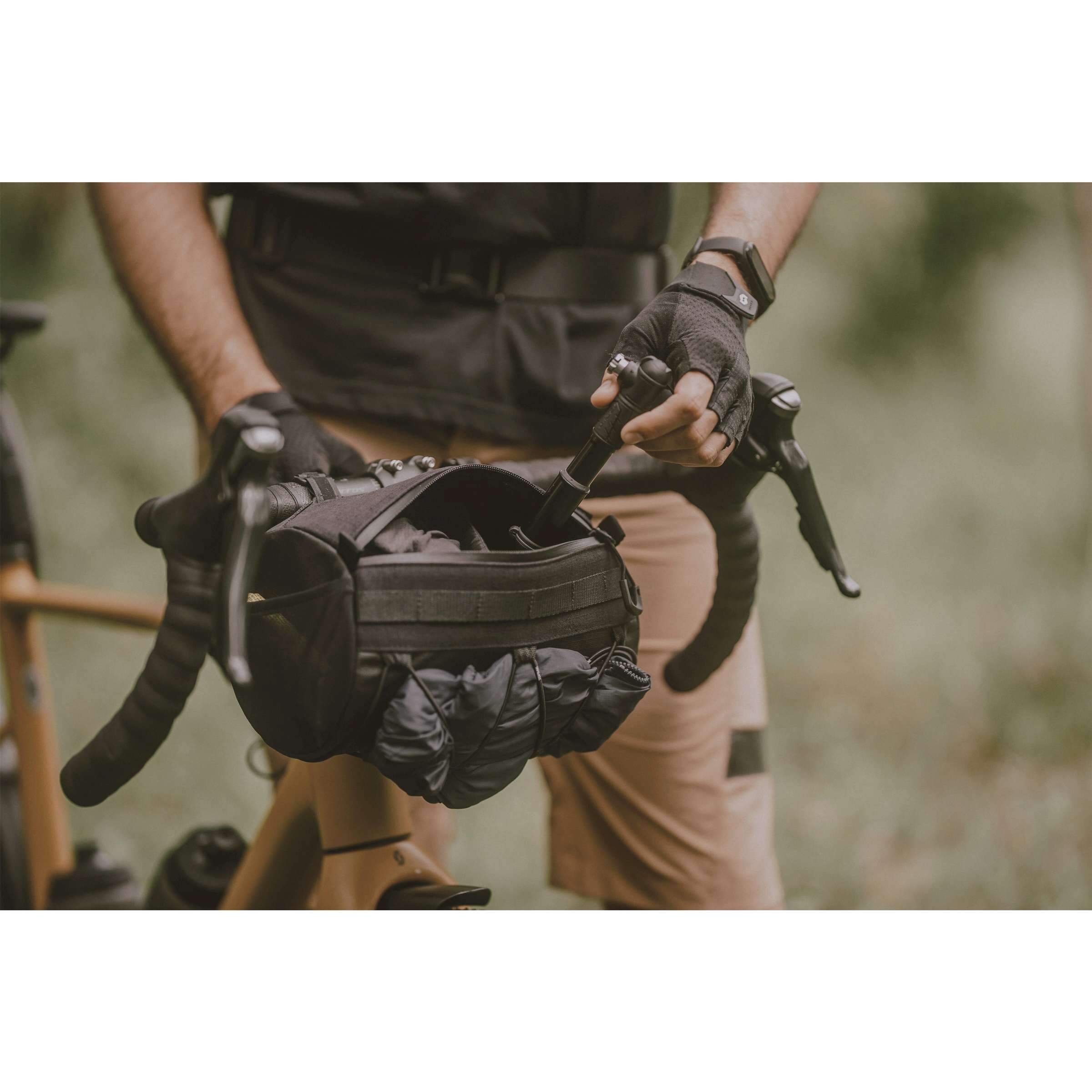 Topeak Tubular Barbag - Stuurtas voor fietsers, 3,8L, Zwart