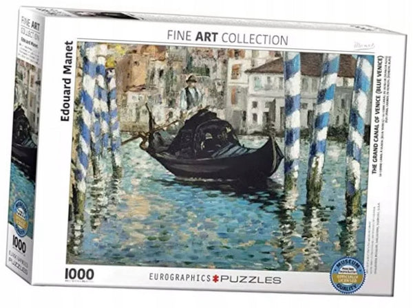 Eurographics - de dondel van venetië [la gondole de venise] - edouard manet - 1000 stukjes 68×48cm (b×h) - fine art legpuzzel