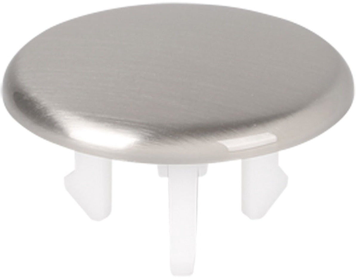 Differnz afdekkap overloop voor wasbak - kleur en afwerking mat chroom - materiaal chroom - eenvoudige insteekbevestiging - diameter 3,5 cm x hoogte 2 cm - 2 jaar garantie